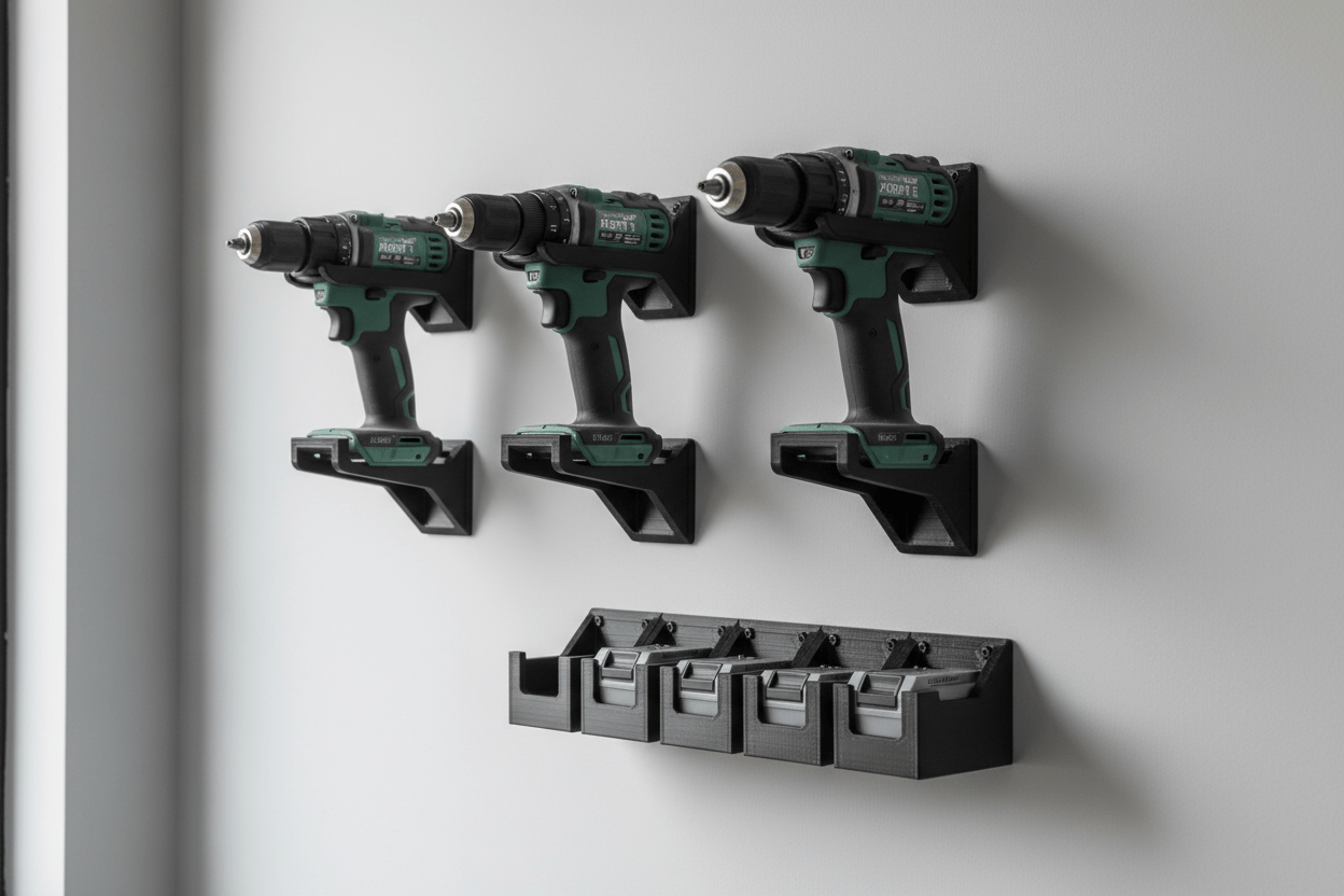 Suport baterii si scule - Auto-3D